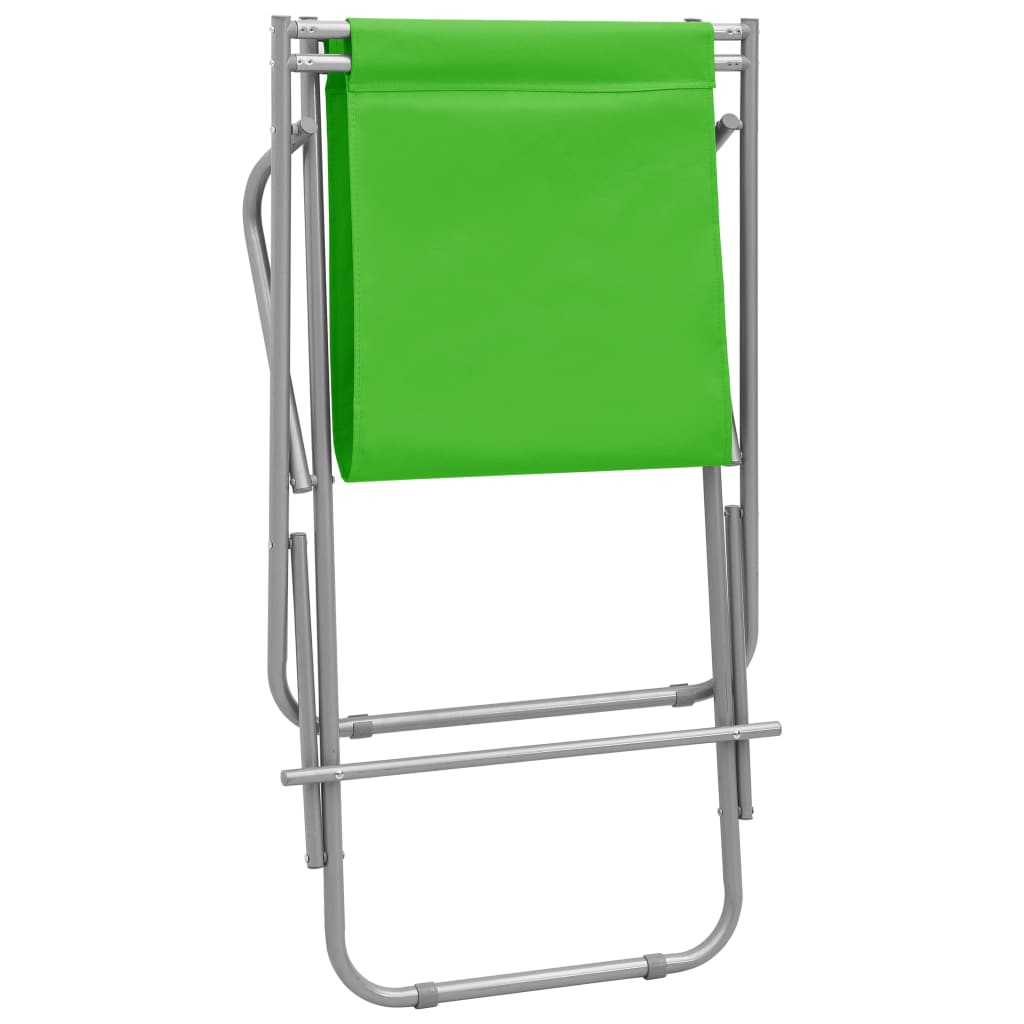 Klapstoelen 2 st staal groen is nu te koop bij PeponiXL, paradijselijk wonen!