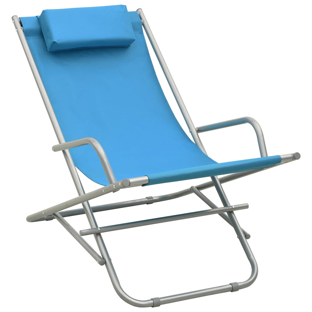Klapstoelen 2 st staal blauw is nu te koop bij PeponiXL, paradijselijk wonen!