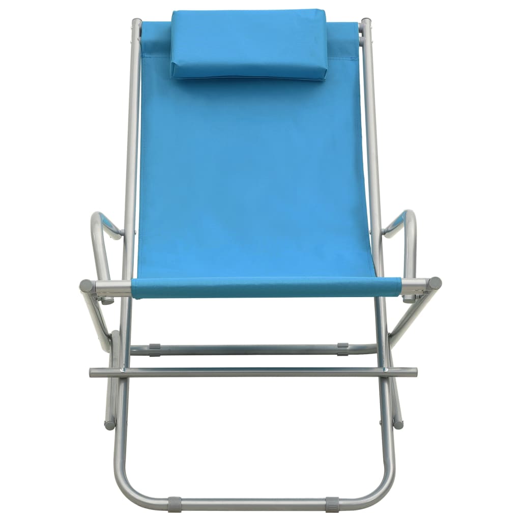 Klapstoelen 2 st staal blauw is nu te koop bij PeponiXL, paradijselijk wonen!