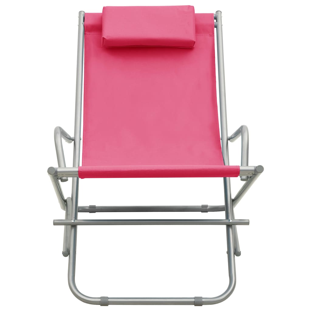 Klapstoelen 2 st staal roze is nu te koop bij PeponiXL, paradijselijk wonen!