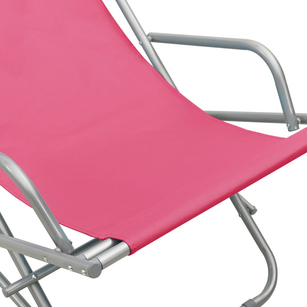 Klapstoelen 2 st staal roze is nu te koop bij PeponiXL, paradijselijk wonen!