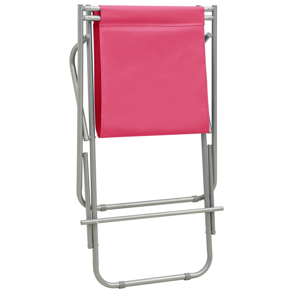 Klapstoelen 2 st staal roze is nu te koop bij PeponiXL, paradijselijk wonen!