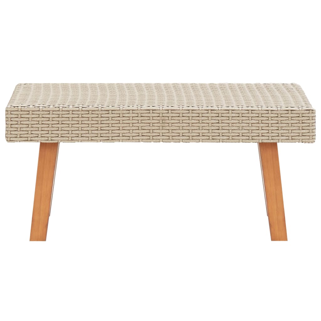 Tuintafel poly rattan beige is nu te koop bij PeponiXL, paradijselijk wonen!