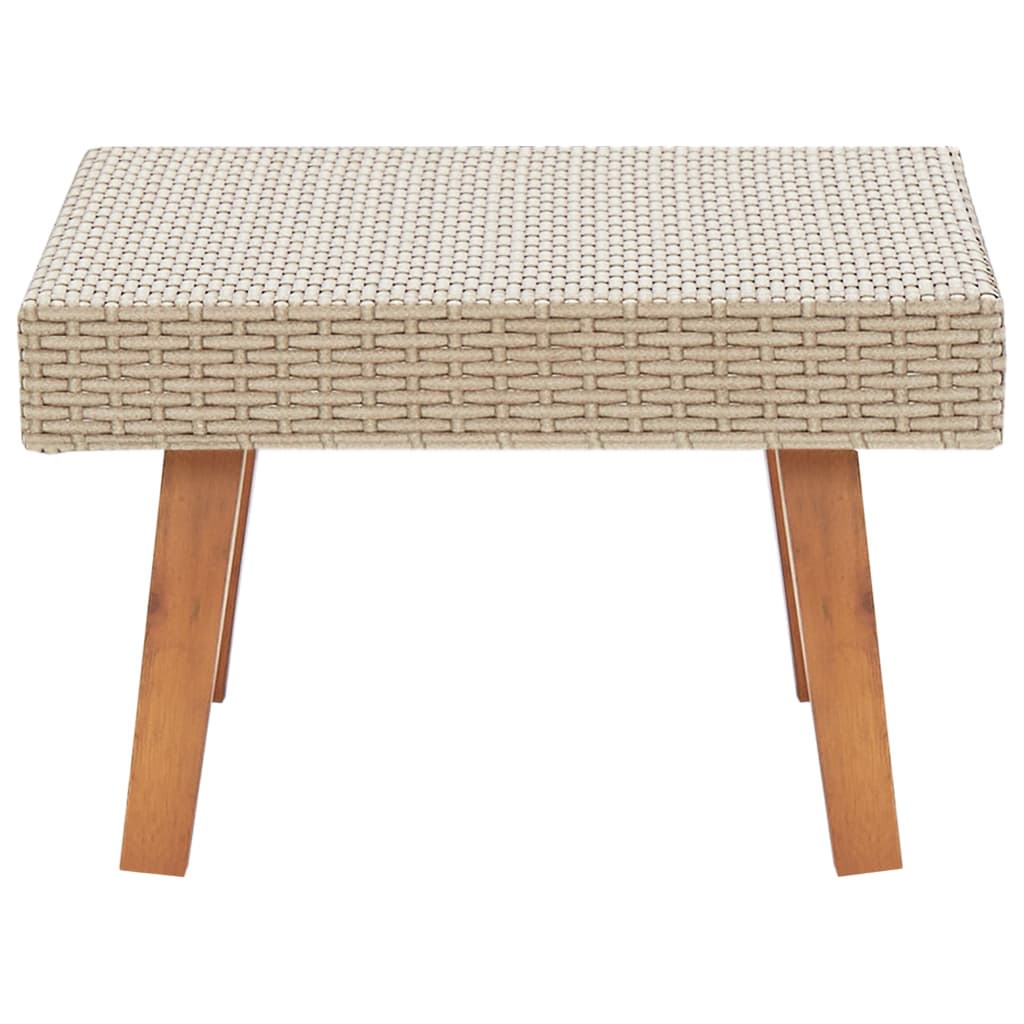 Tuintafel poly rattan beige is nu te koop bij PeponiXL, paradijselijk wonen!
