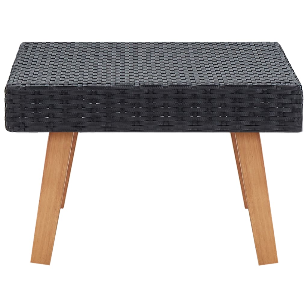 Tuintafel poly rattan zwart is nu te koop bij PeponiXL, paradijselijk wonen!
