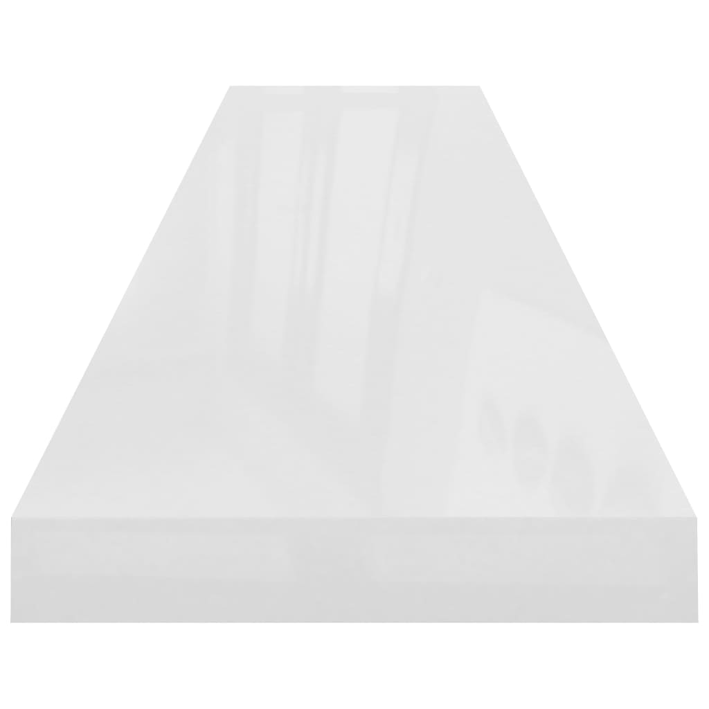 Wandschappen zwevend 4 st 120x23,5x3,8 cm MDF hoogglans wit is nu te koop bij PeponiXL, paradijselijk wonen!
