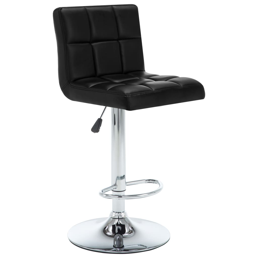 Barstoelen 2 st kunstleer zwart is nu te koop bij PeponiXL, paradijselijk wonen!