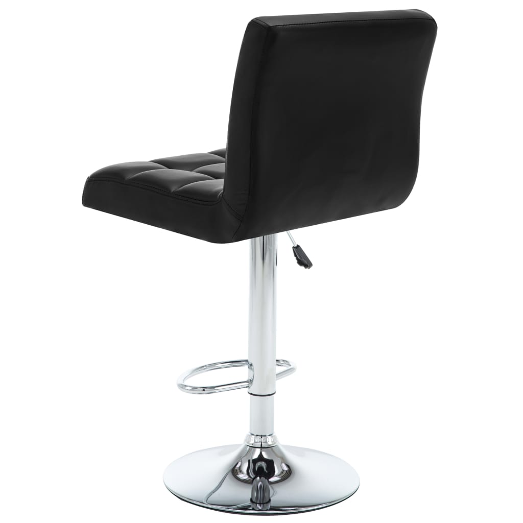 Barstoelen 2 st kunstleer zwart is nu te koop bij PeponiXL, paradijselijk wonen!
