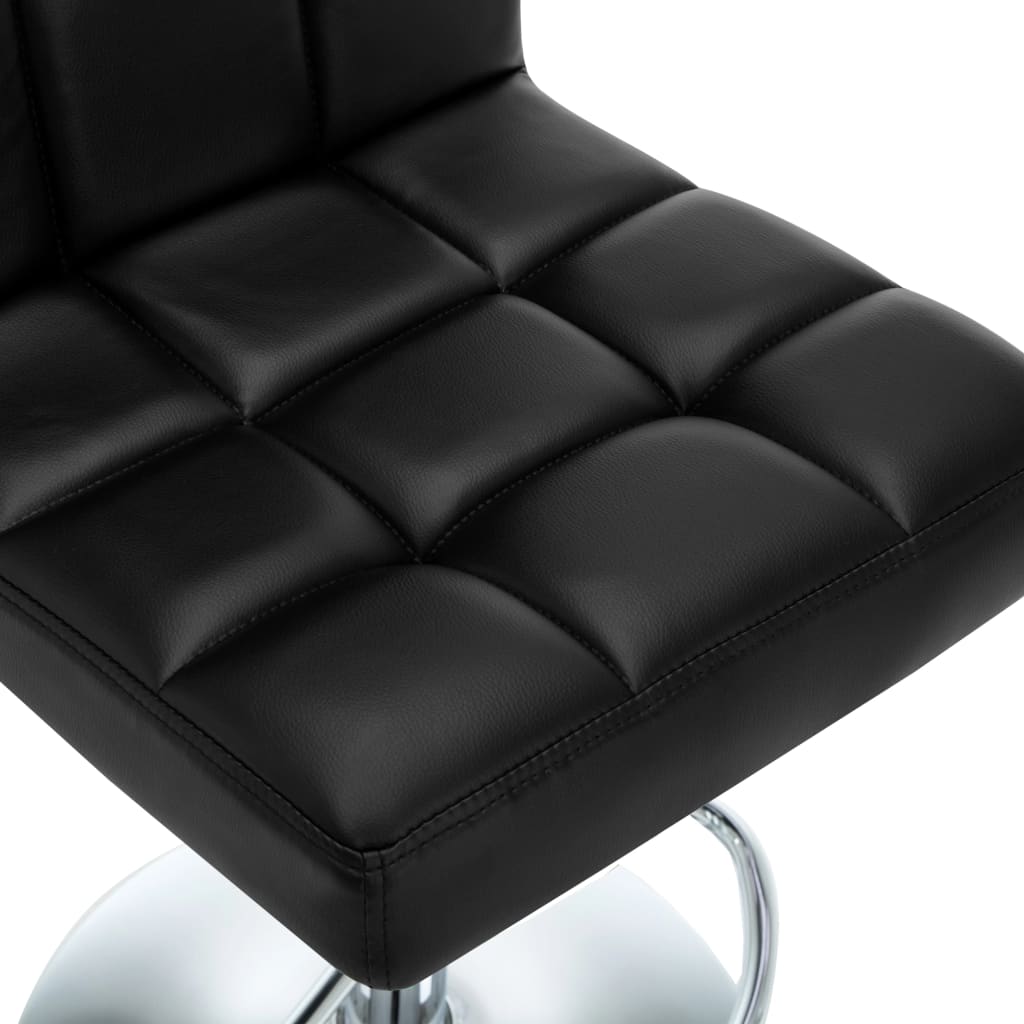 Barstoelen 2 st kunstleer zwart is nu te koop bij PeponiXL, paradijselijk wonen!