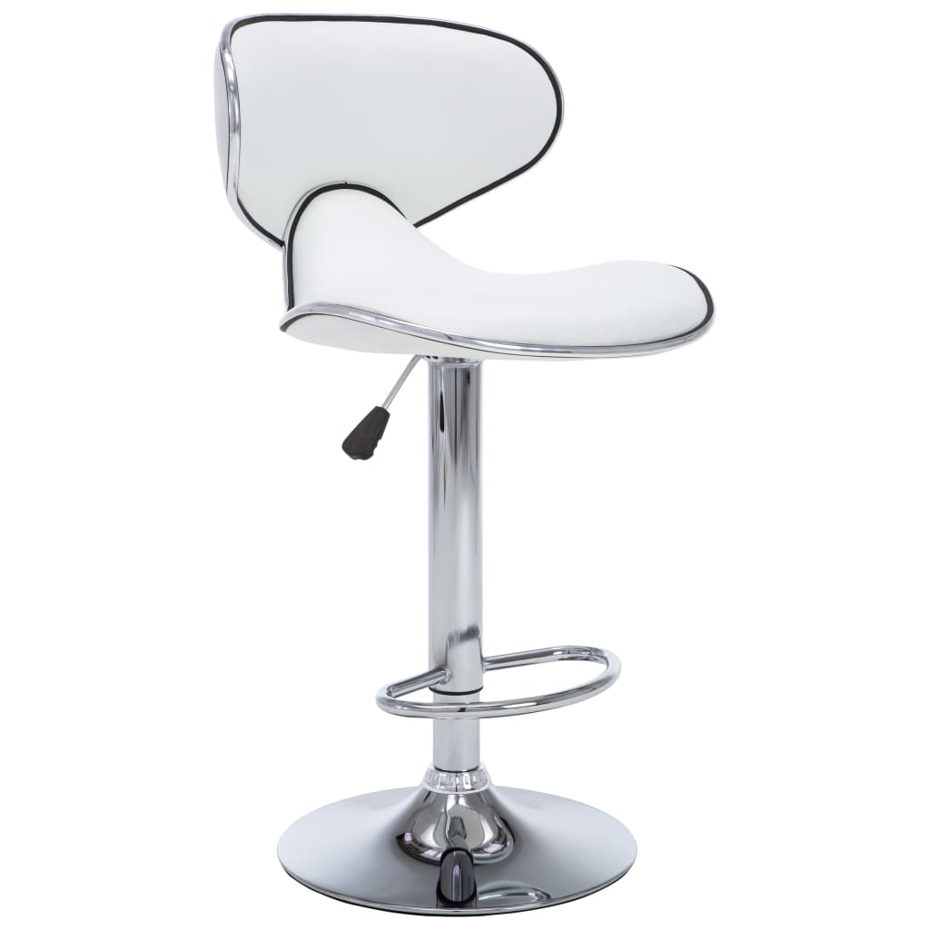 Barstoelen 2 st kunstleer wit is nu te koop bij PeponiXL, paradijselijk wonen!