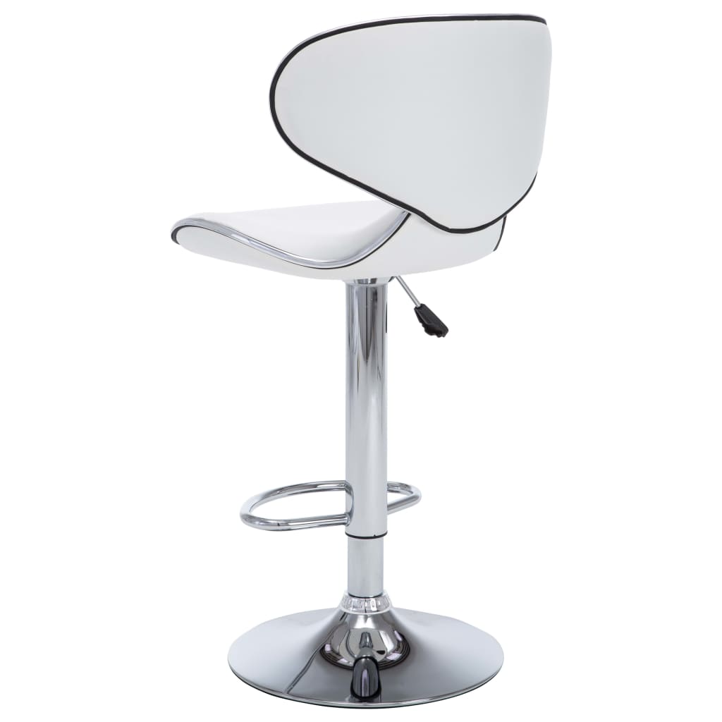 Barstoelen 2 st kunstleer wit is nu te koop bij PeponiXL, paradijselijk wonen!