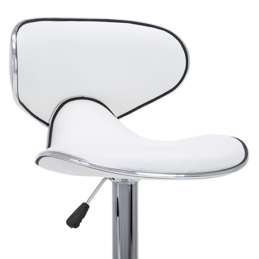 Barstoelen 2 st kunstleer wit is nu te koop bij PeponiXL, paradijselijk wonen!