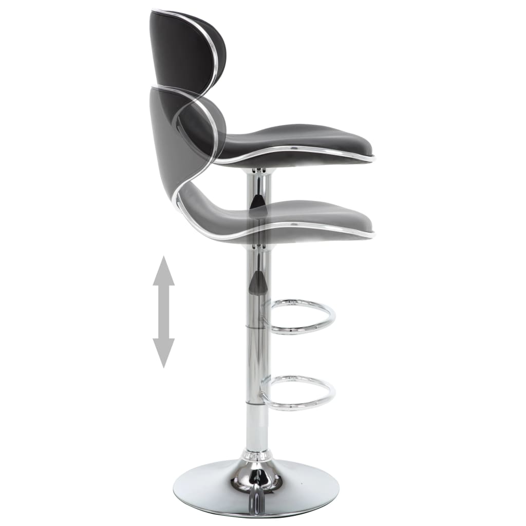 Barstoelen 2 st kunstleer zwart is nu te koop bij PeponiXL, paradijselijk wonen!