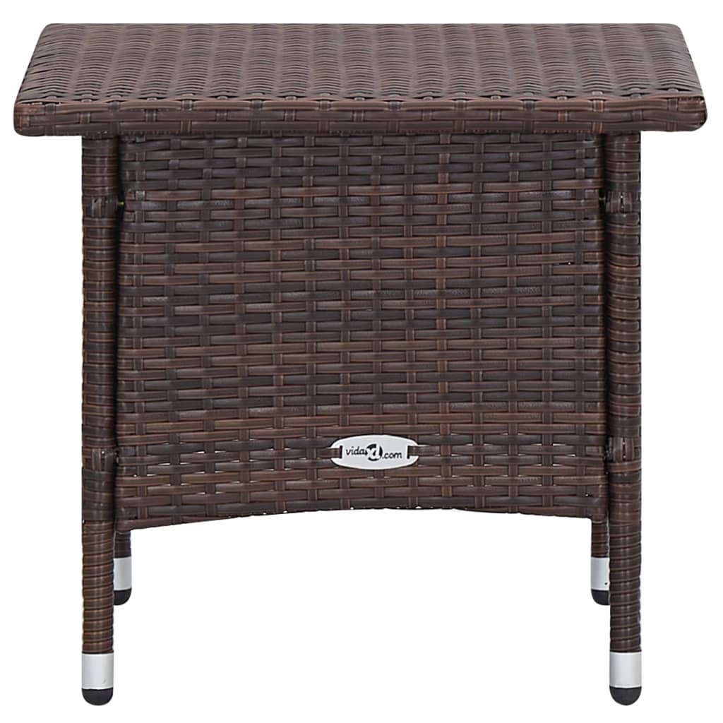 2-delige Loungeset met kussens poly rattan bruin is nu te koop bij PeponiXL, paradijselijk wonen!