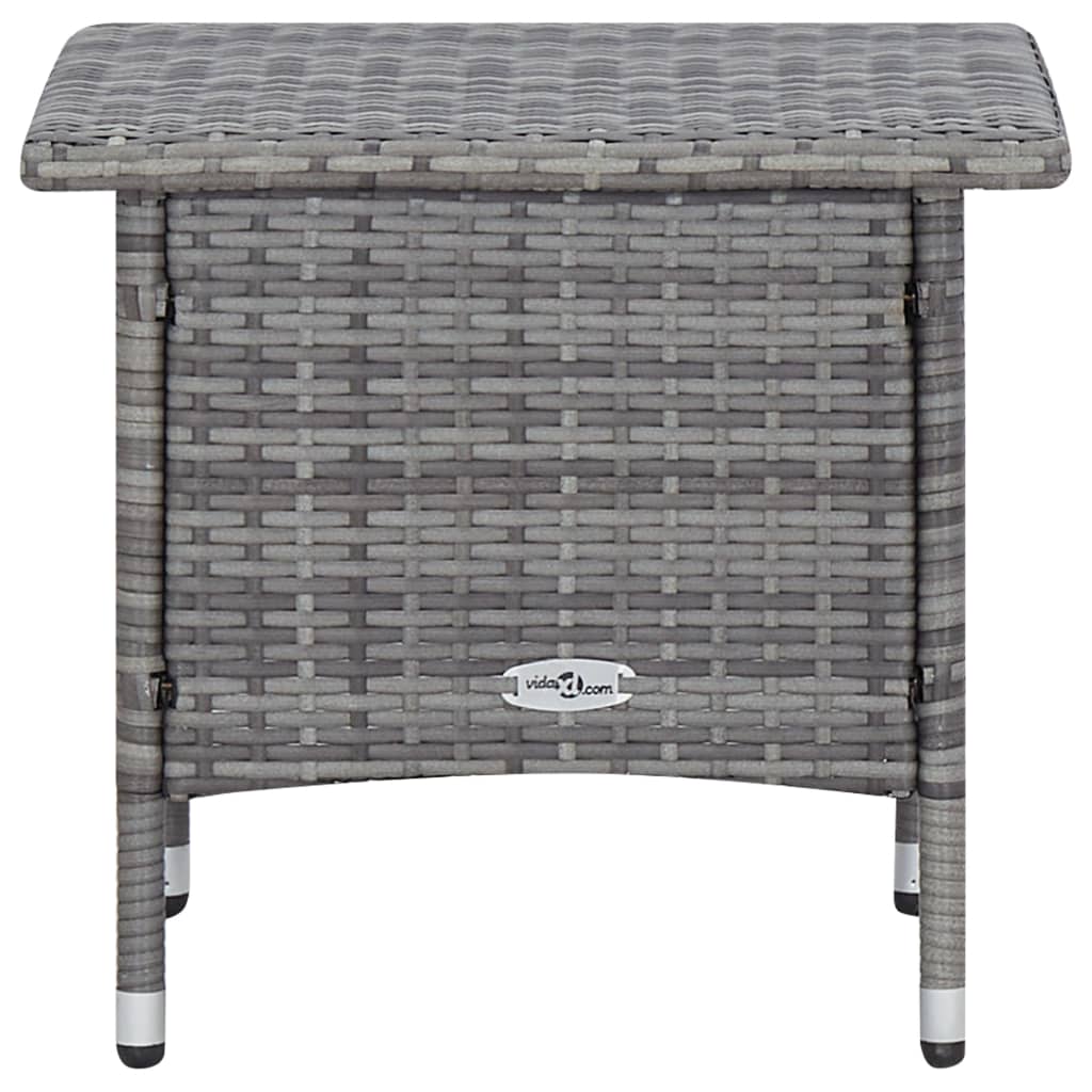 2-delige Loungeset met kussens poly rattan grijs is nu te koop bij PeponiXL, paradijselijk wonen!