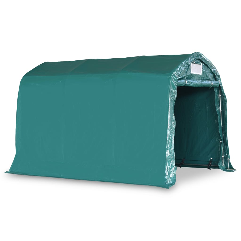 Garagetent 2,4x3,6 m PVC groen is nu te koop bij PeponiXL, paradijselijk wonen!
