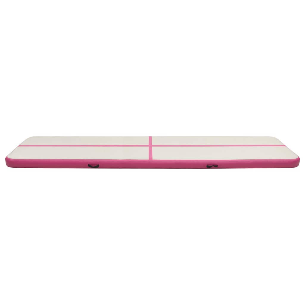 Gymnastiekmat met pomp opblaasbaar 700x100x15 cm PVC roze is nu te koop bij PeponiXL, paradijselijk wonen!