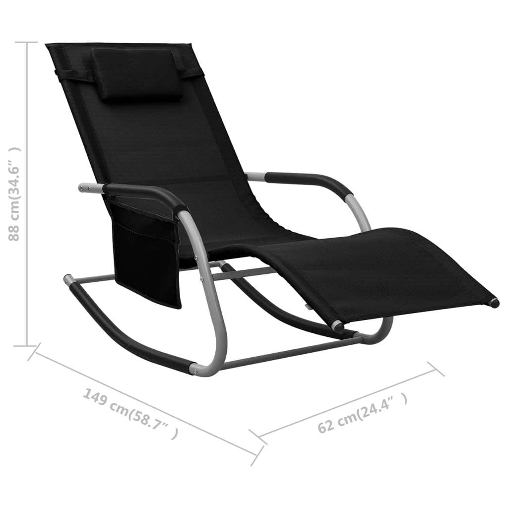 Ligbed textileen zwart en grijs is nu te koop bij PeponiXL, paradijselijk wonen!