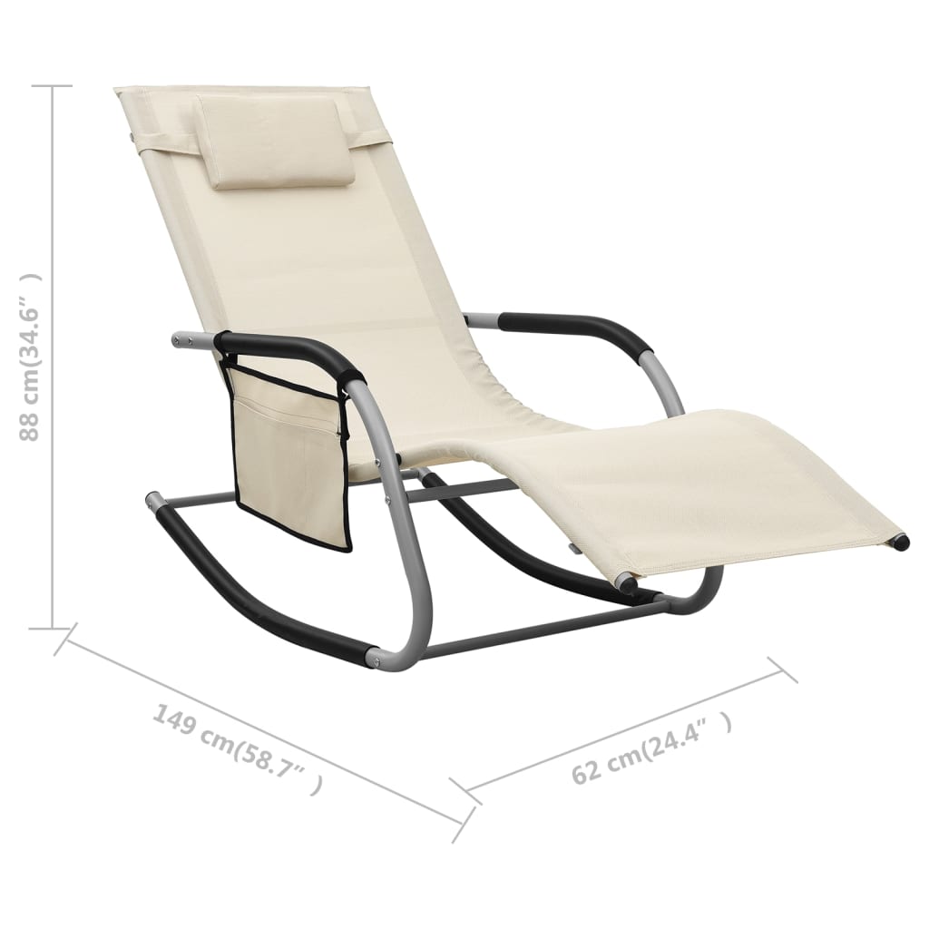 Ligbed textileen crèmekleurig en grijs is nu te koop bij PeponiXL, paradijselijk wonen!