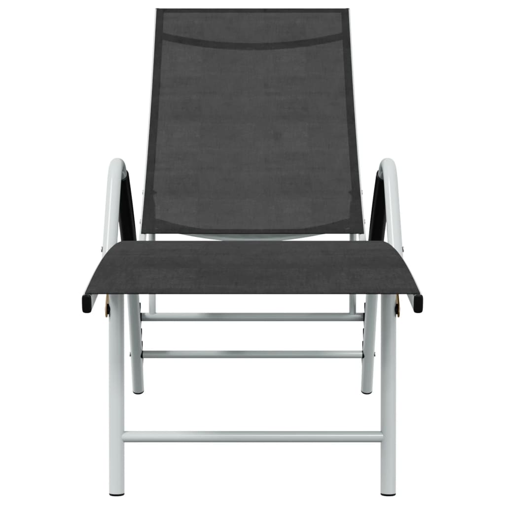 Ligbed textileen en aluminium zwart is nu te koop bij PeponiXL, paradijselijk wonen!