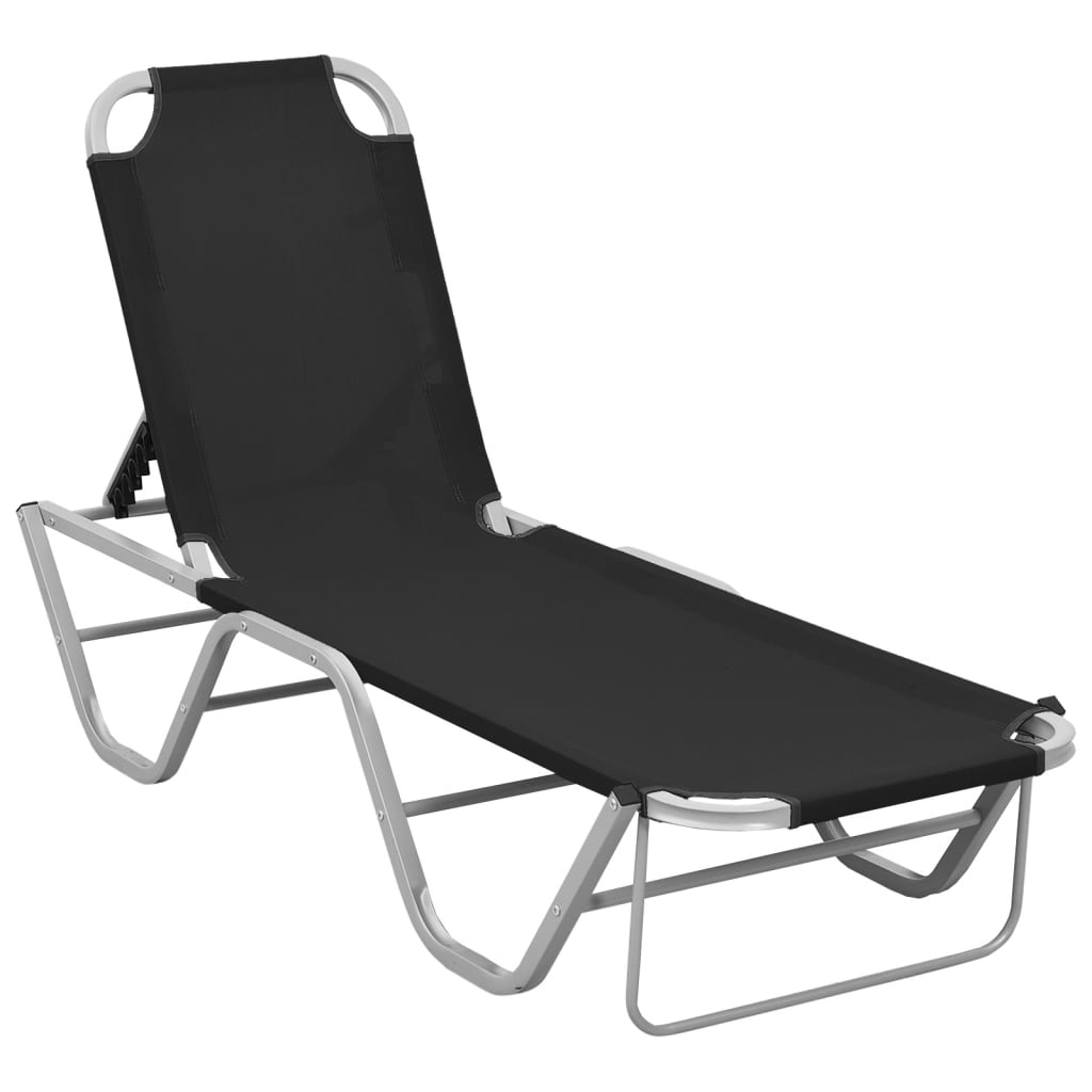 Ligbed aluminium en textileen zwart is nu te koop bij PeponiXL, paradijselijk wonen!