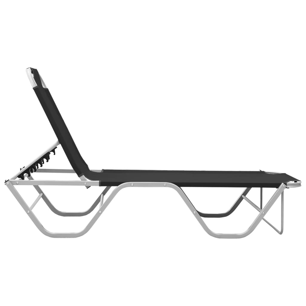 Ligbed aluminium en textileen zwart is nu te koop bij PeponiXL, paradijselijk wonen!