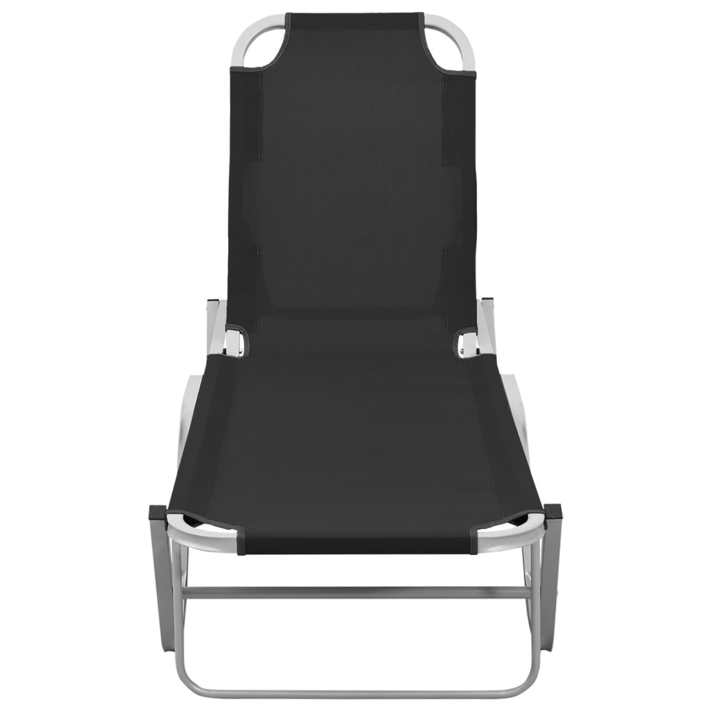 Ligbed aluminium en textileen zwart is nu te koop bij PeponiXL, paradijselijk wonen!