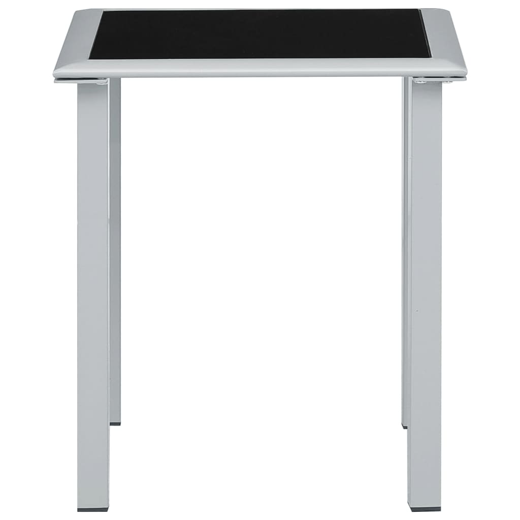 Ligbedden 2 st met tafel aluminium crèmekleurig is nu te koop bij PeponiXL, paradijselijk wonen!