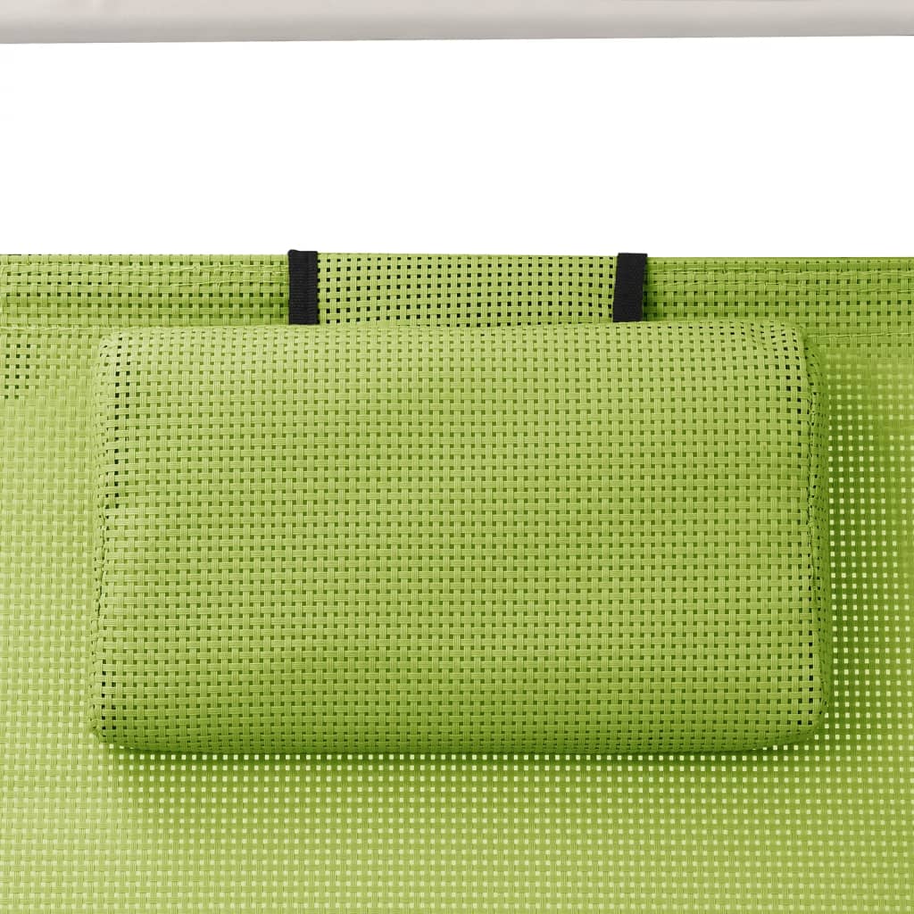 Ligbed tweepersoons met luifel textileen groen is nu te koop bij PeponiXL, paradijselijk wonen!