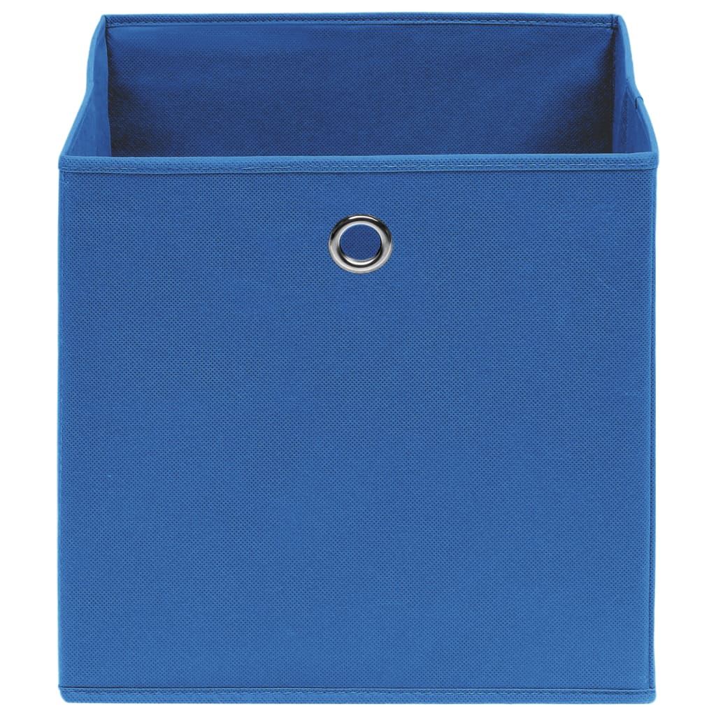 Opbergboxen 10 st 28x28x28 cm nonwoven stof blauw is nu te koop bij PeponiXL, paradijselijk wonen!