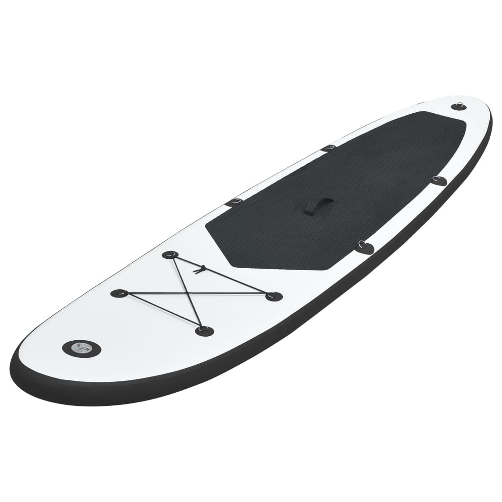 Stand-up paddleboard opblaasbaar zwart en wit is nu te koop bij PeponiXL, paradijselijk wonen!