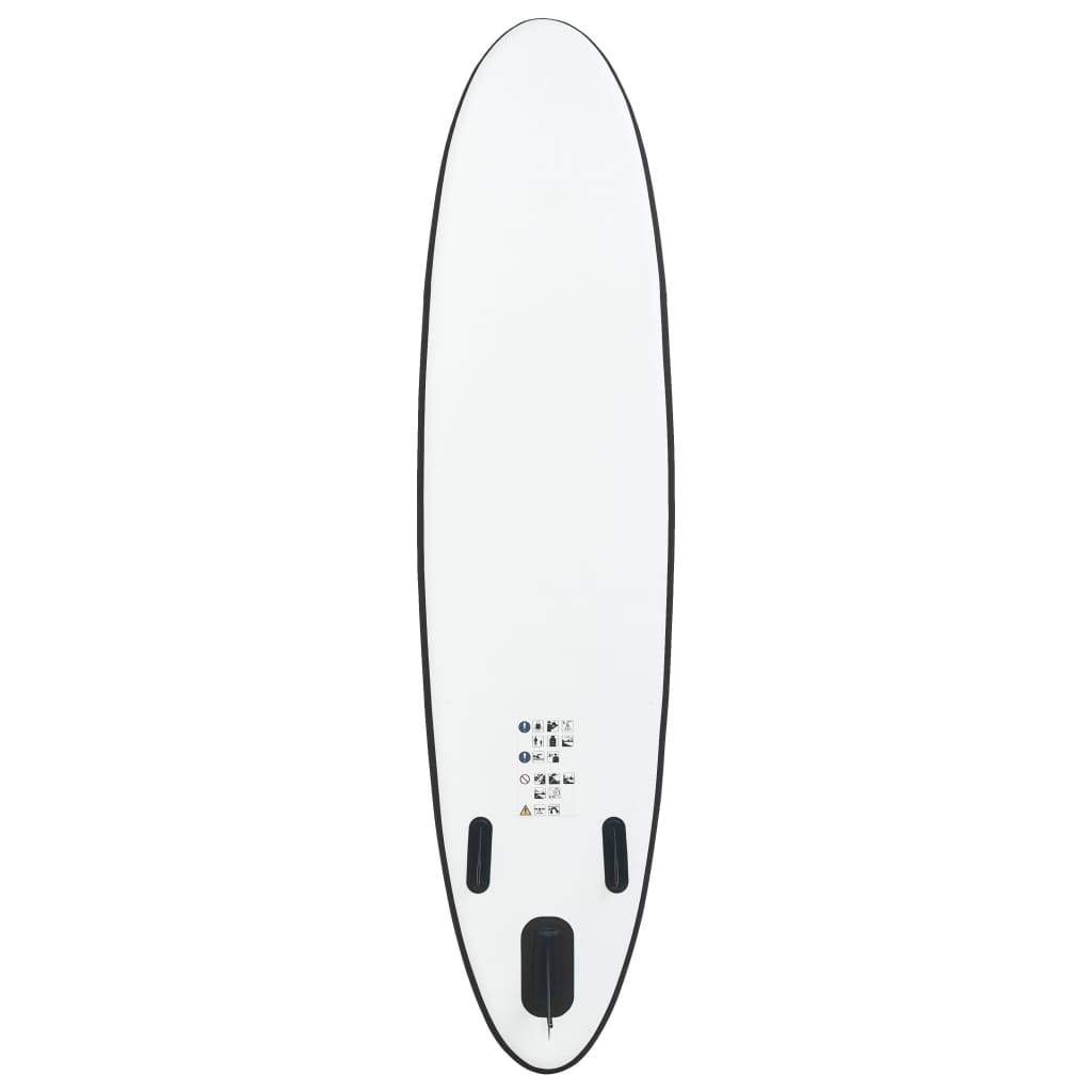 Stand Up Paddleboardset opblaasbaar zwart en wit is nu te koop bij PeponiXL, paradijselijk wonen!