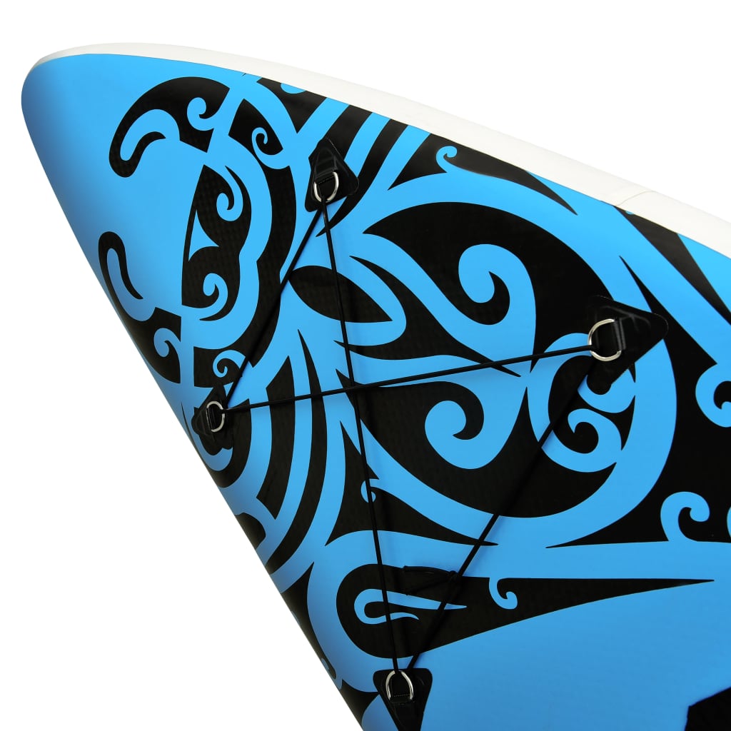 Stand Up Paddleboardset opblaasbaar 366x76x15 cm blauw is nu te koop bij PeponiXL, paradijselijk wonen!