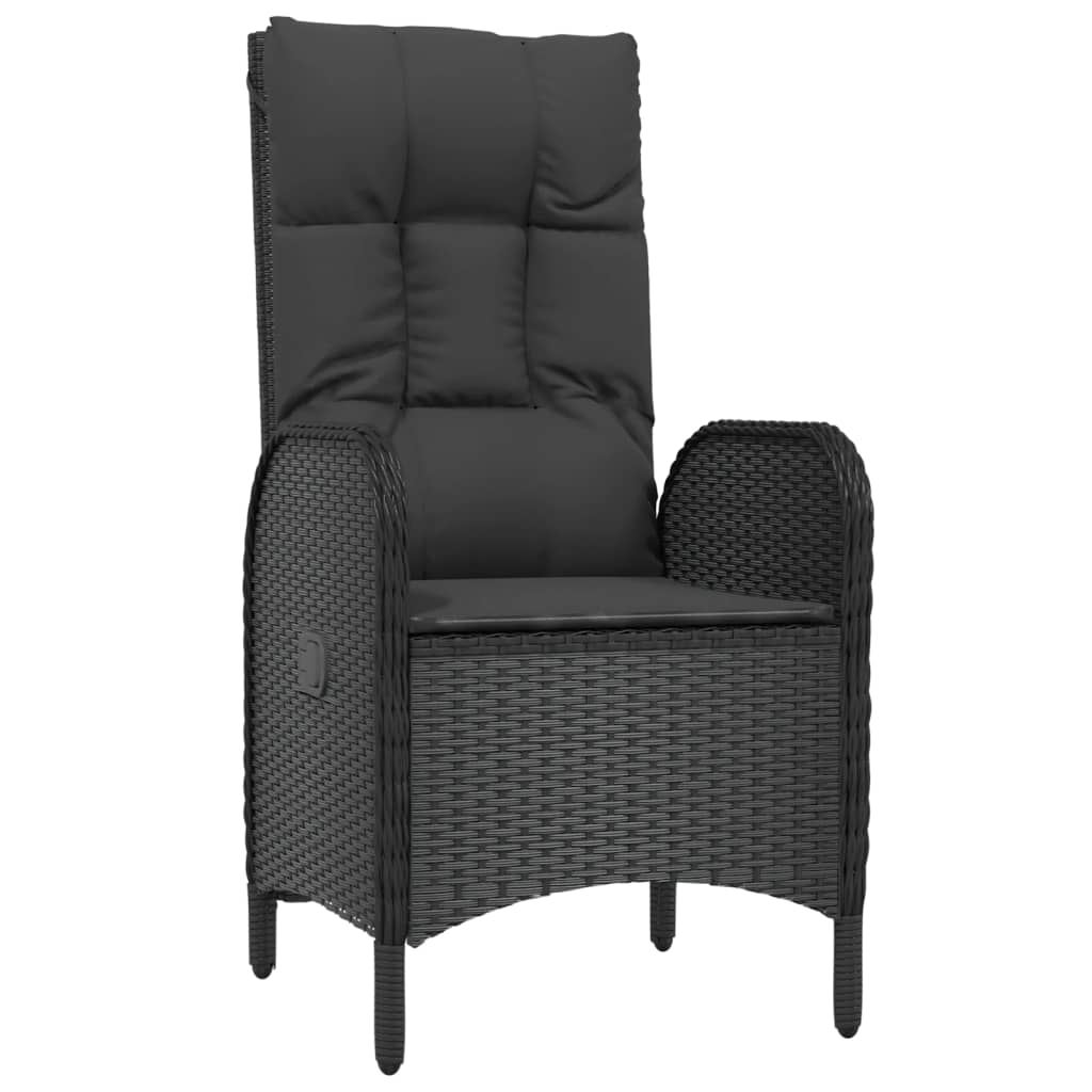 Tuinstoelen 2 st poly rattan zwart is nu te koop bij PeponiXL, paradijselijk wonen!