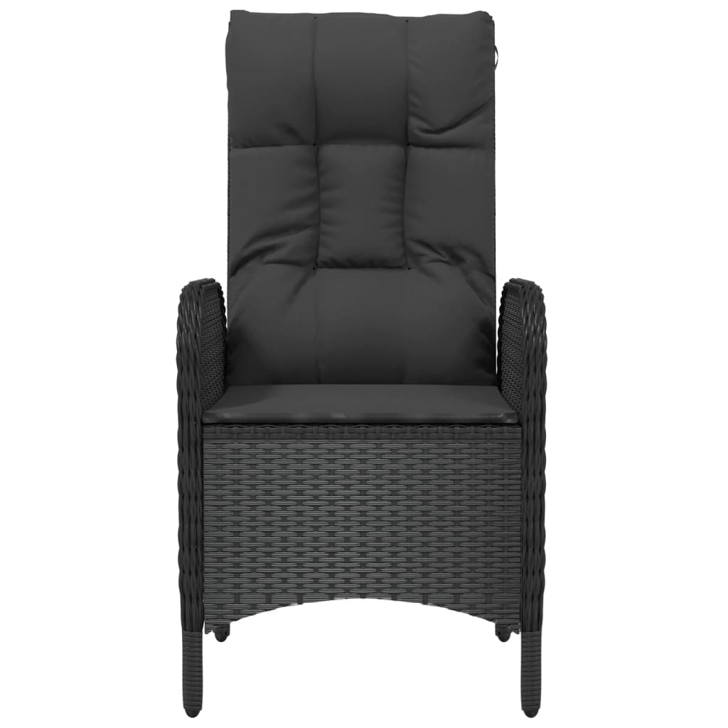 Tuinstoelen 2 st poly rattan zwart is nu te koop bij PeponiXL, paradijselijk wonen!