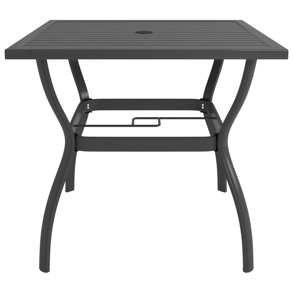 Tuintafel 81,5x81,5x72 cm staal antraciet is nu te koop bij PeponiXL, paradijselijk wonen!
