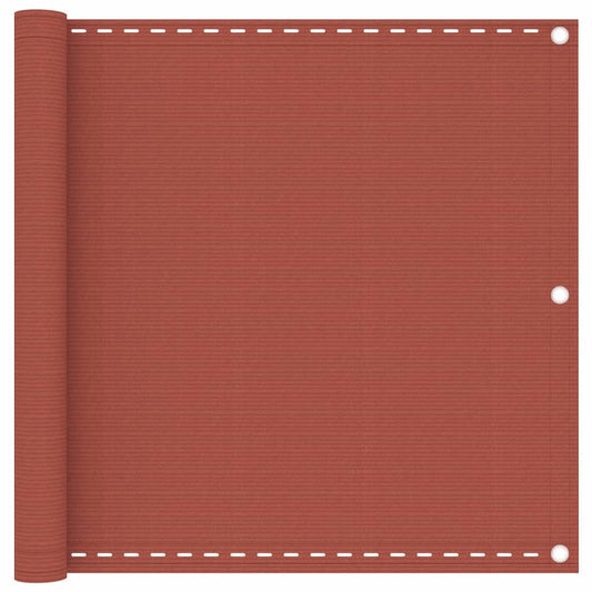 Balkonscherm 90x300 cm HDPE terracottakleurig is nu te koop bij PeponiXL, paradijselijk wonen!