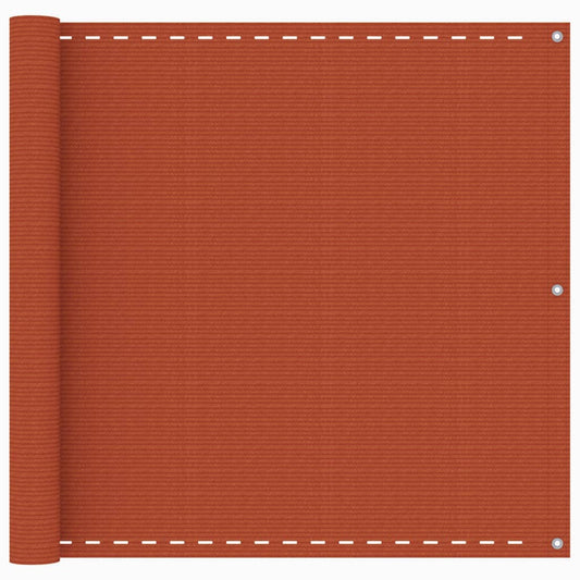 Balkonscherm 90x500 cm HDPE oranje is nu te koop bij PeponiXL, paradijselijk wonen!