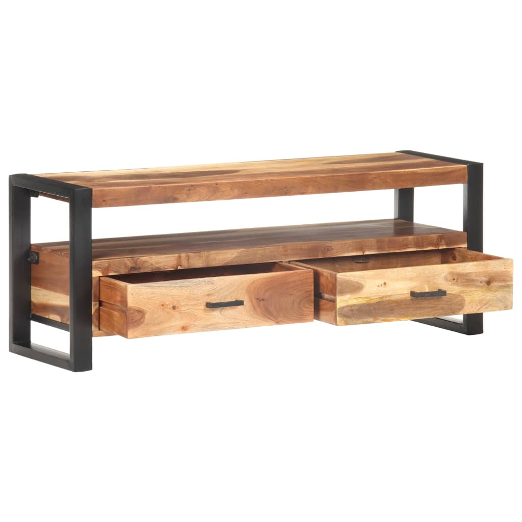 Tv-meubel 120x35x45 cm hout met honingkleurige afwerking is nu te koop bij PeponiXL, paradijselijk wonen!