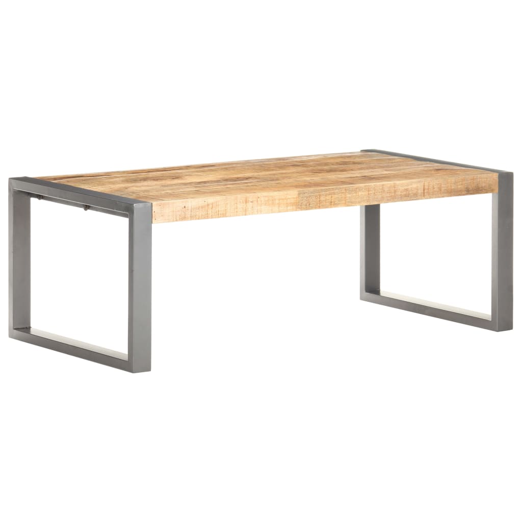 Salontafel 110x60x40 cm ruw mangohout is nu te koop bij PeponiXL, paradijselijk wonen!