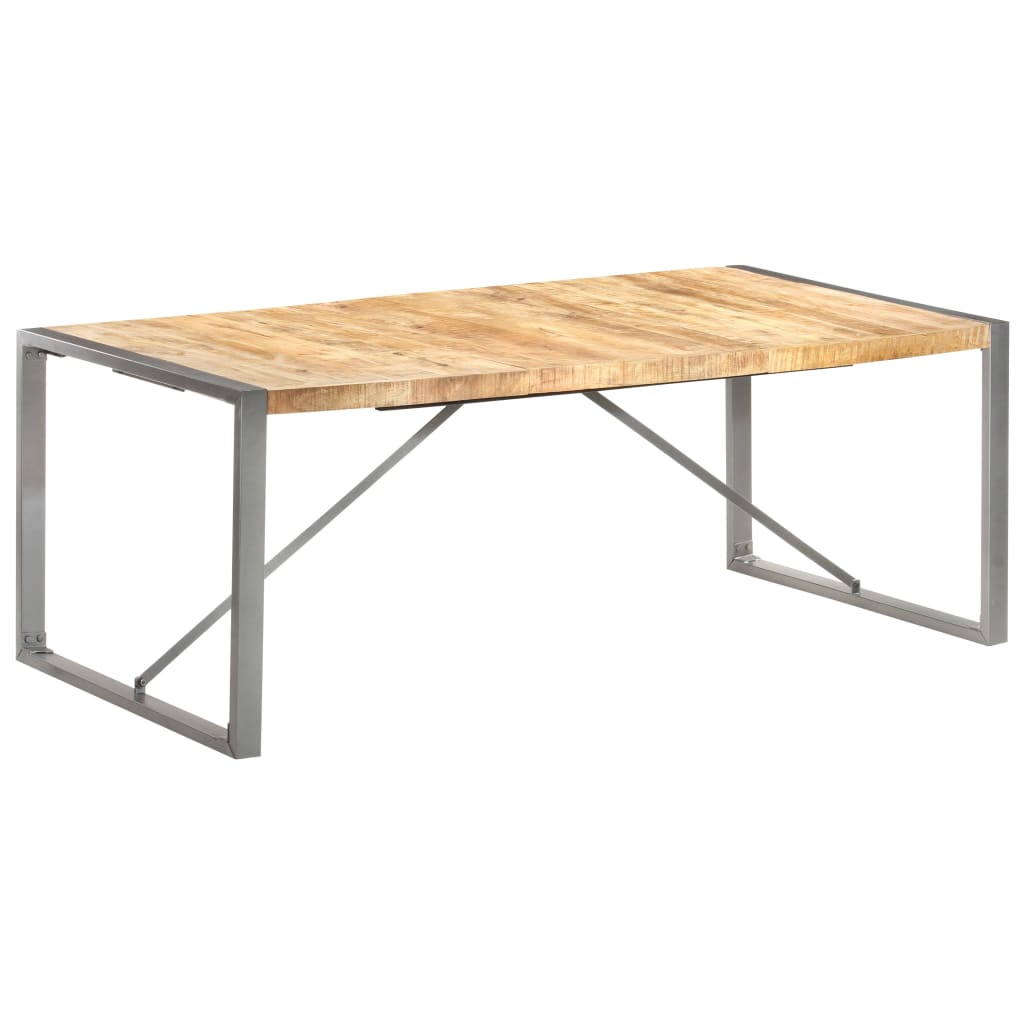 Eettafel 200x100x75 cm massief ruw mangohout is nu te koop bij PeponiXL, paradijselijk wonen!
