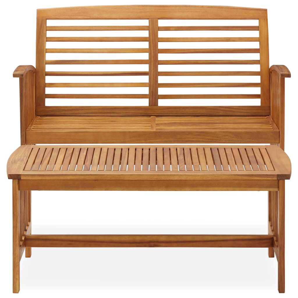 2-delige Loungeset massief acaciahout is nu te koop bij PeponiXL, paradijselijk wonen!