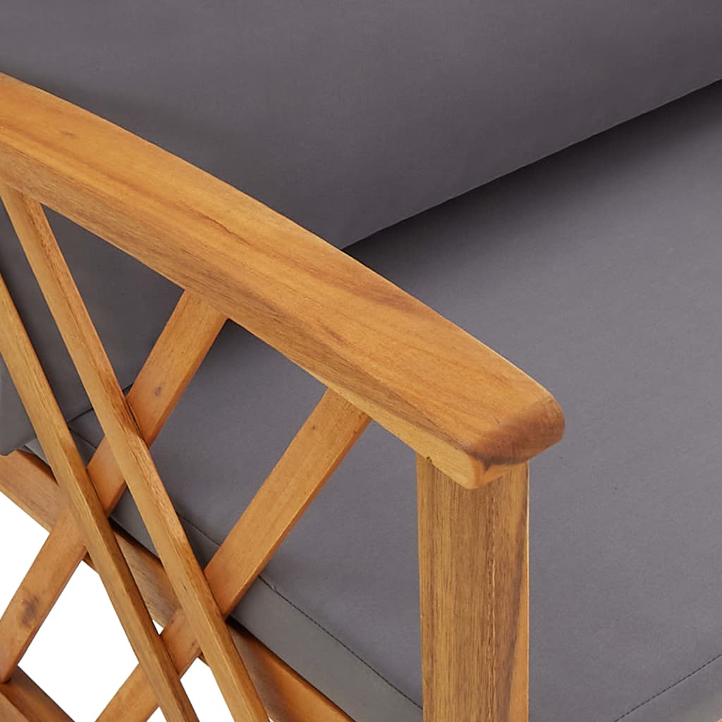 Tuinstoelen 2 st met kussens massief acaciahout is nu te koop bij PeponiXL, paradijselijk wonen!