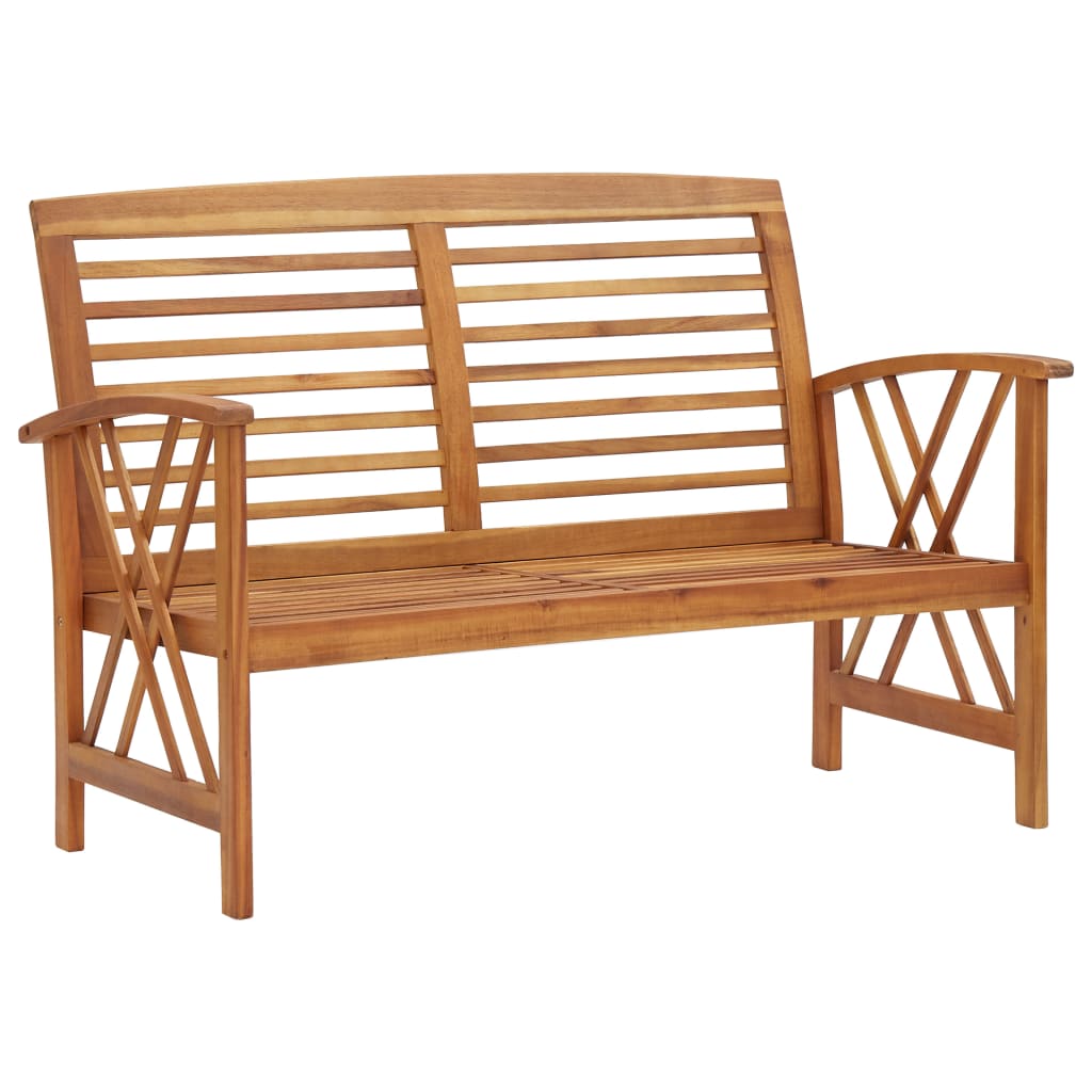 Tuinbank 119 cm massief acaciahout is nu te koop bij PeponiXL, paradijselijk wonen!