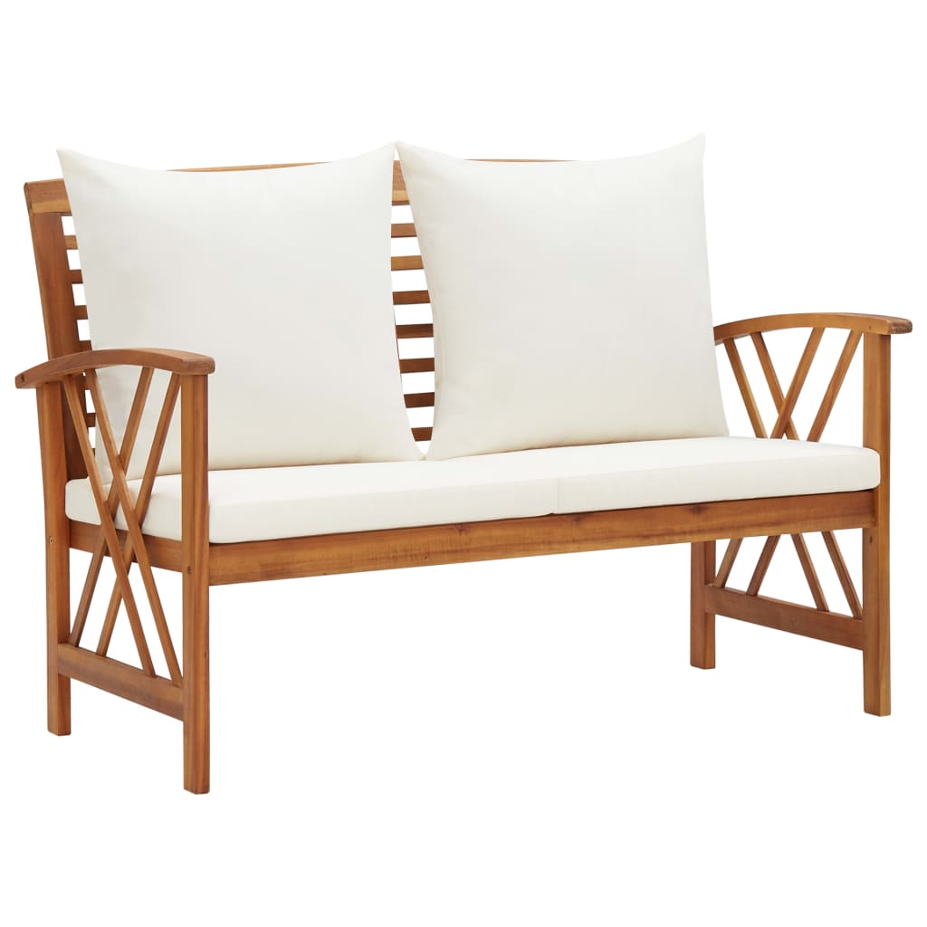 2-delige Loungeset met kussens massief acaciahout is nu te koop bij PeponiXL, paradijselijk wonen!