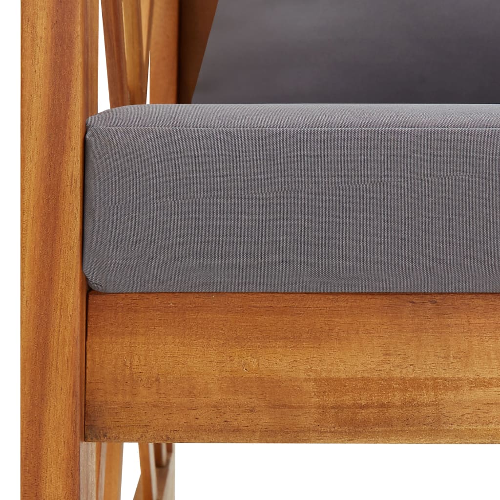 2-delige Loungeset met kussens massief acaciahout is nu te koop bij PeponiXL, paradijselijk wonen!