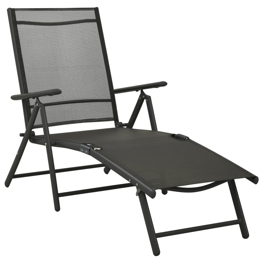 3-delige Loungeset textileen en aluminium zwart is nu te koop bij PeponiXL, paradijselijk wonen!