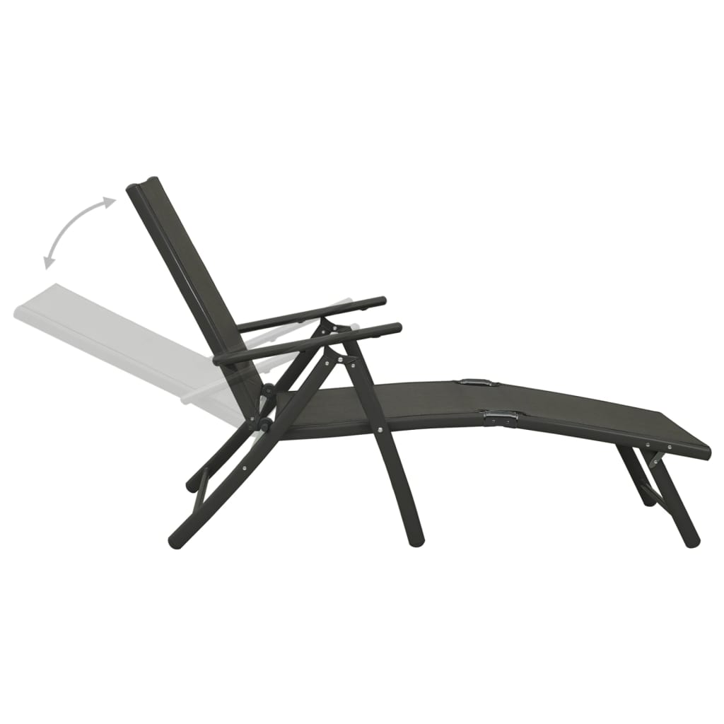 3-delige Loungeset textileen en aluminium zwart is nu te koop bij PeponiXL, paradijselijk wonen!