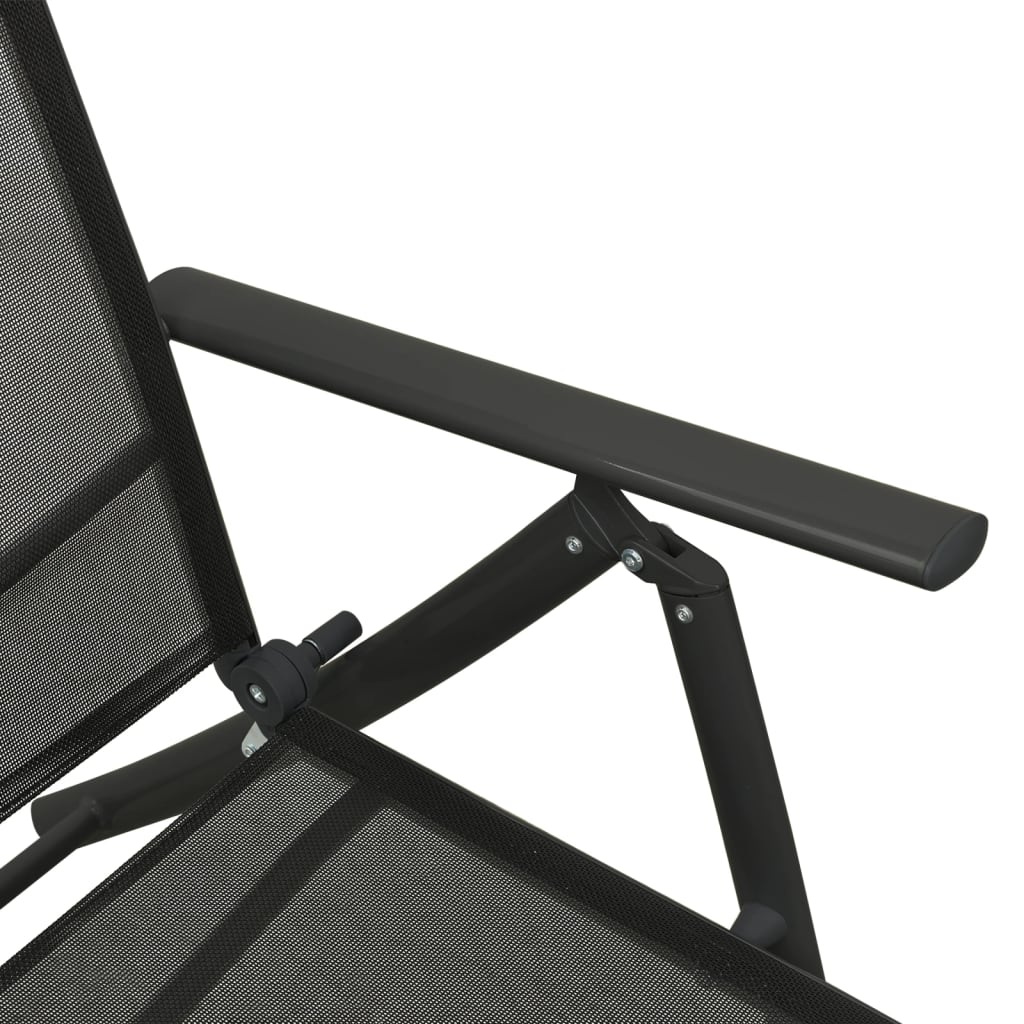 3-delige Loungeset textileen en aluminium zwart is nu te koop bij PeponiXL, paradijselijk wonen!