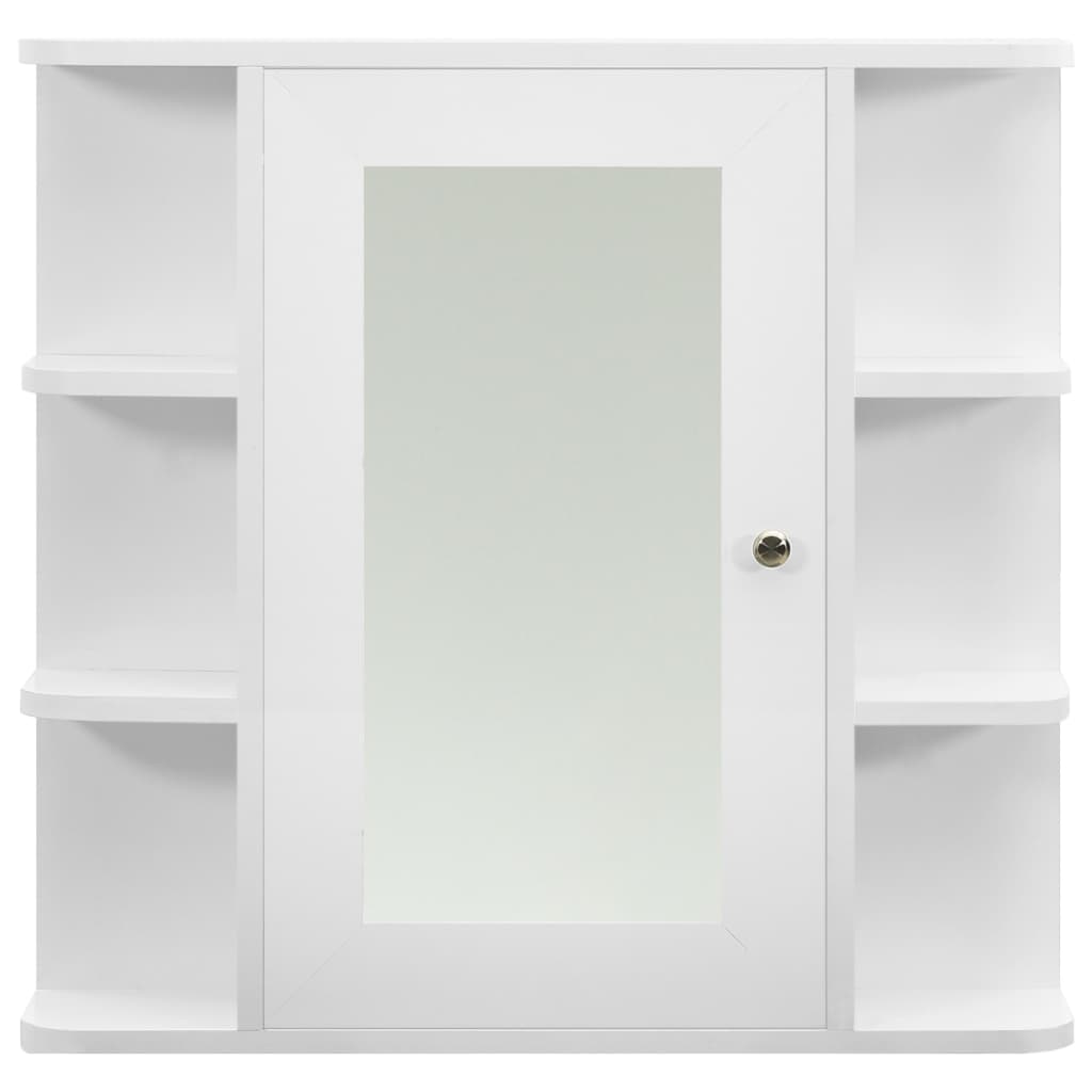 Badkamerspiegelkast 66x17x63 cm MDF wit is nu te koop bij PeponiXL, paradijselijk wonen!